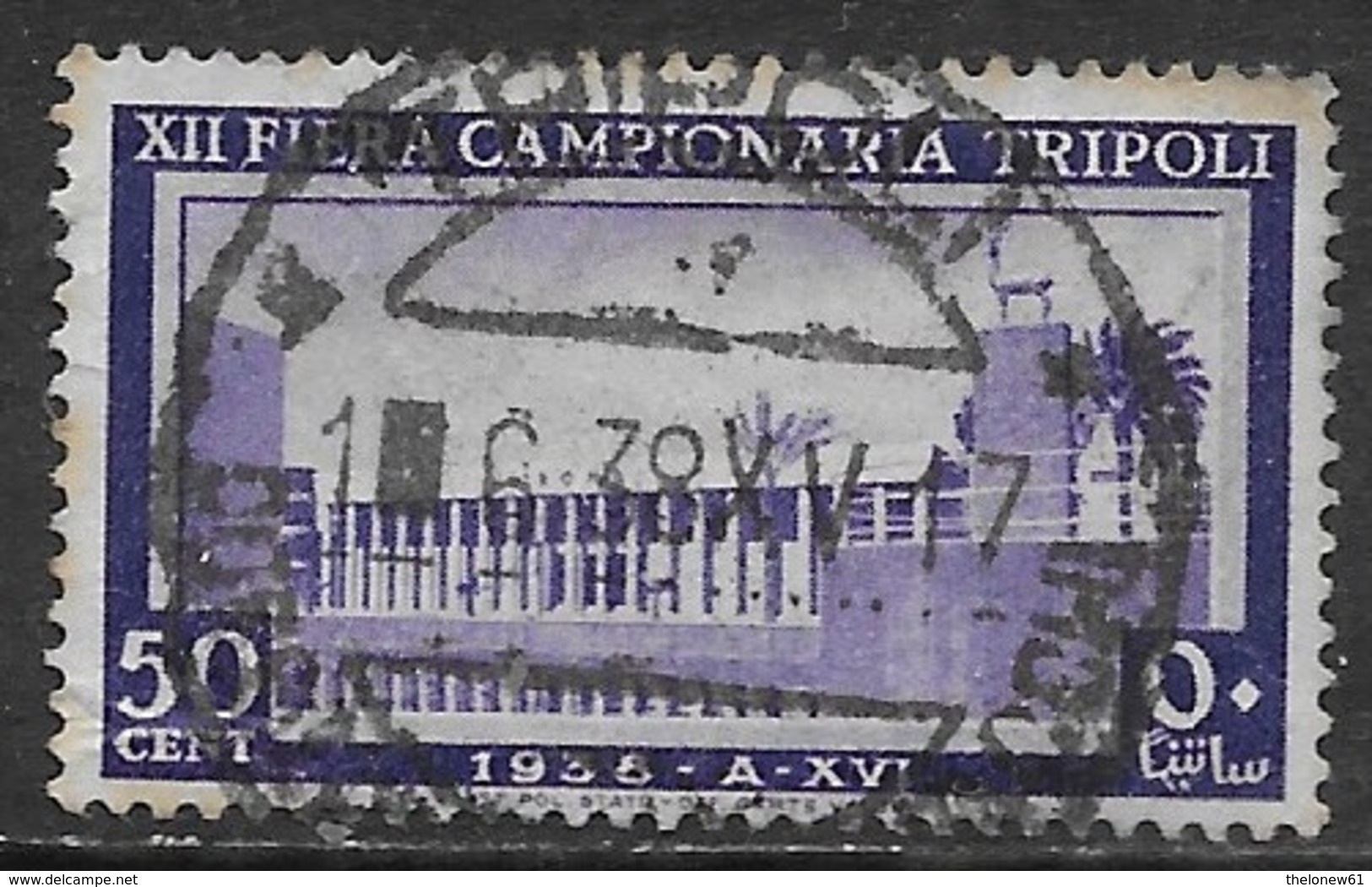 Italia Italy 1938 Colonie Libia XII Fiera Di Tripoli C50 Sa N.149 US - Libia