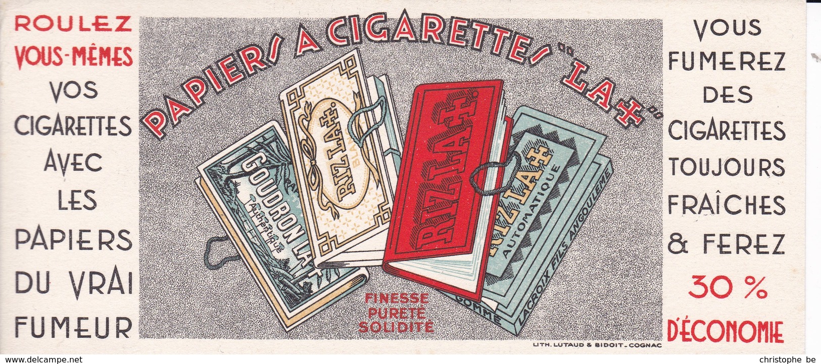 Buvard, Rizla, Papiers A Cigarettes (pk45508) - Tobacco