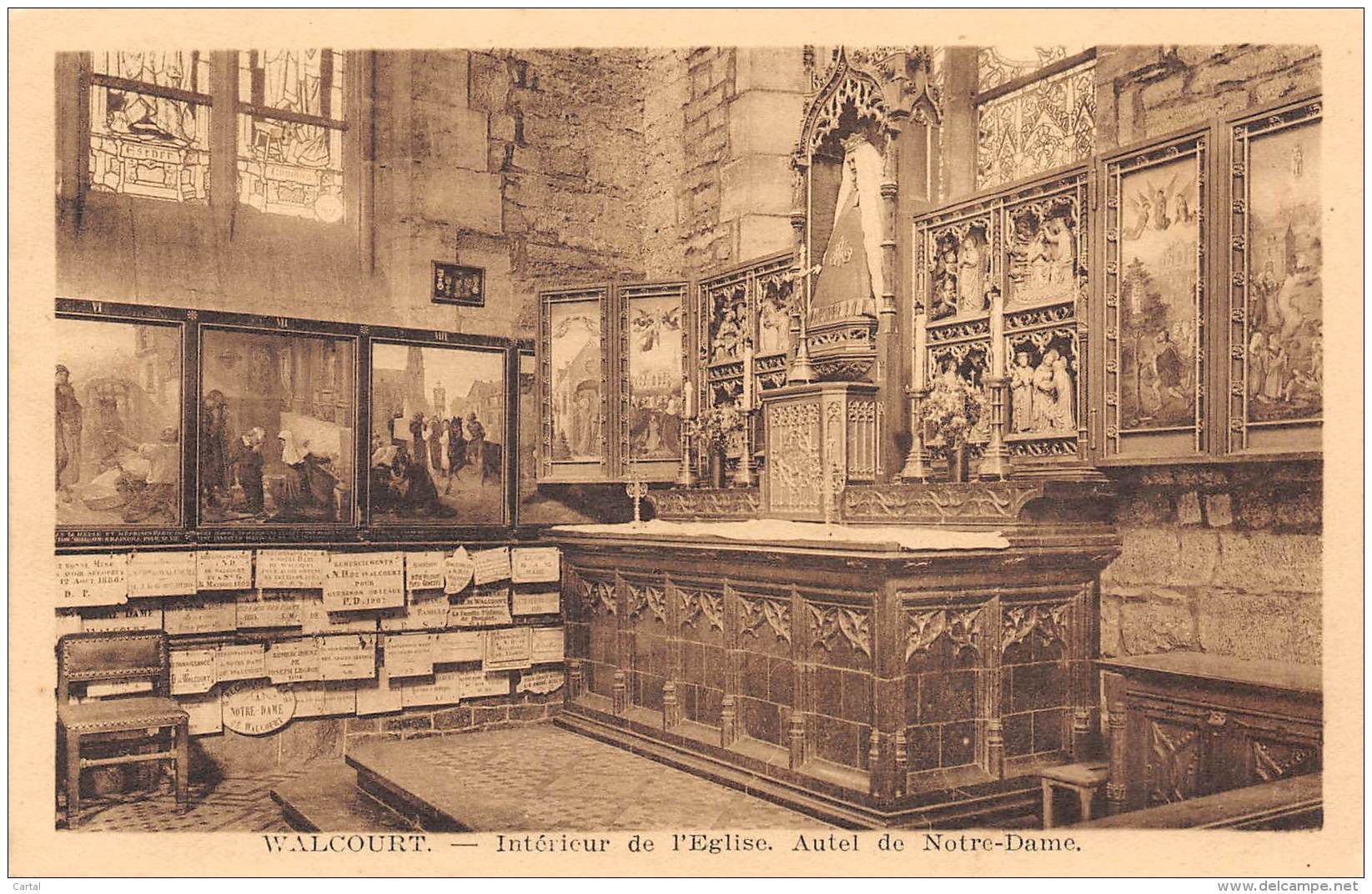 WALCOURT - Intérieur De L'Eglise.  Autel De Notre-Dame - Walcourt