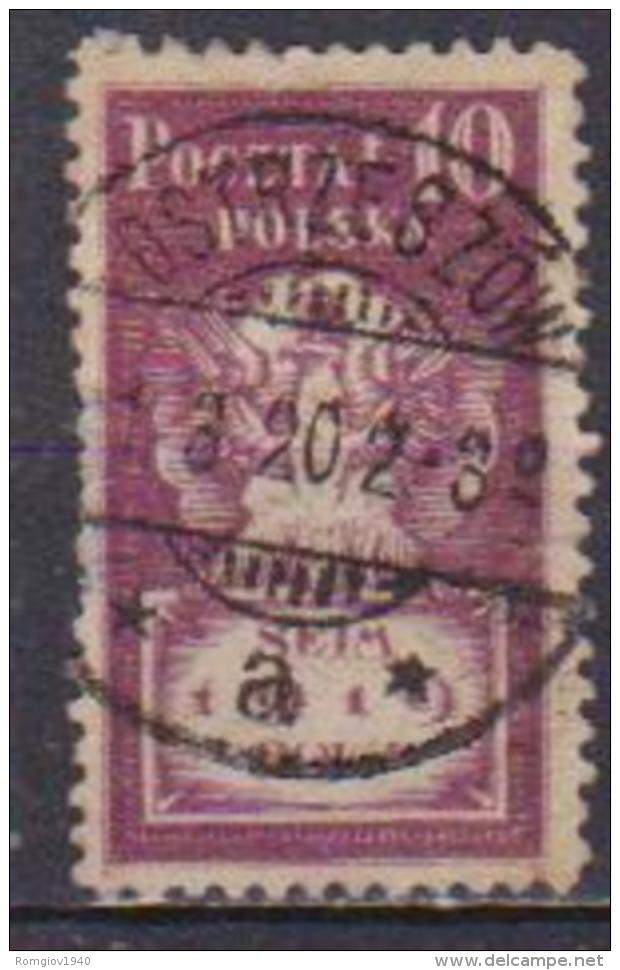 POLONIA  1919 COMMEMORAZIONE 1° RIUNIONE PER LA DIETA YVERT. 206 USATO VF - Usados