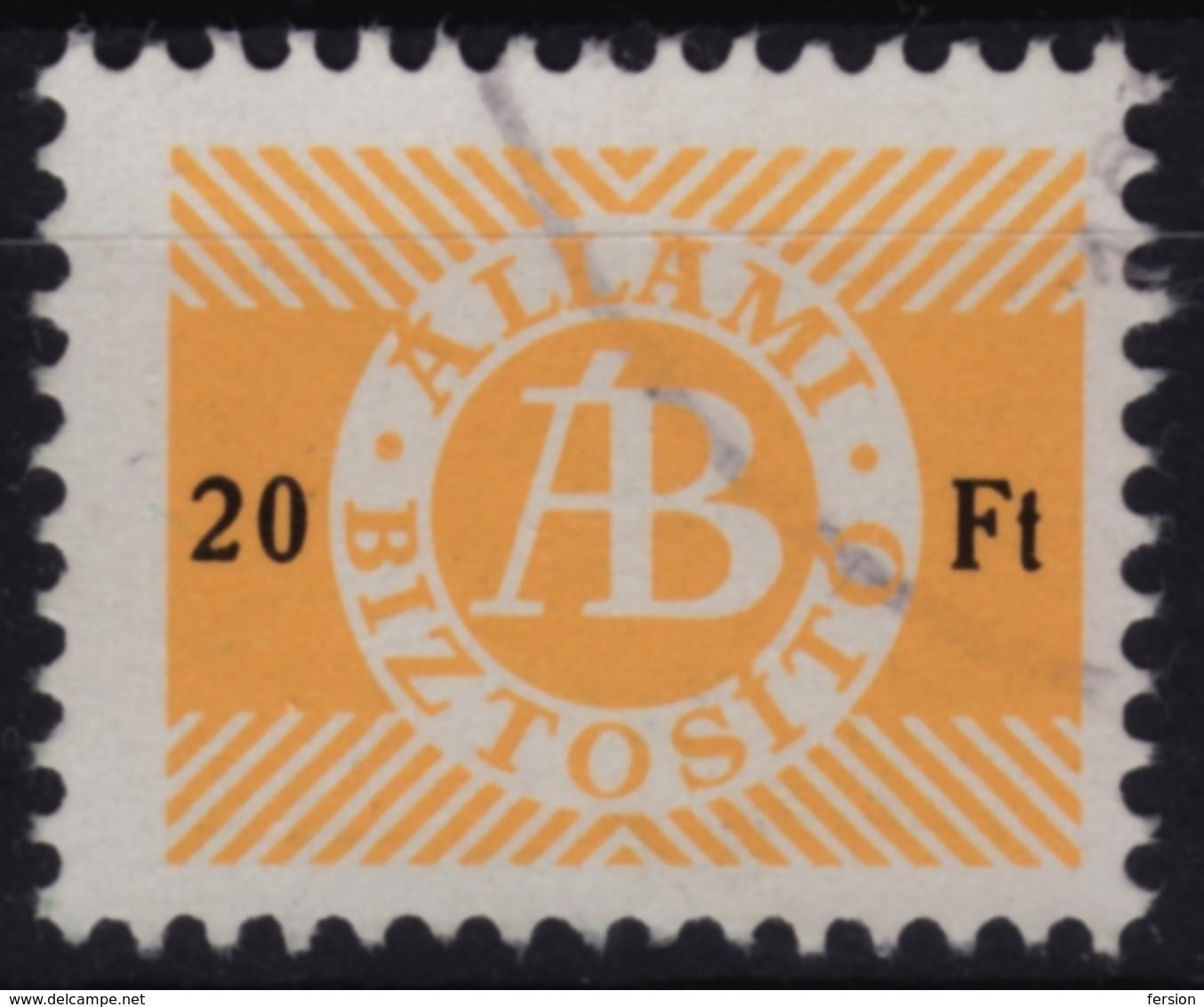 1980's Hungary - Travel / Baggage Insurance Stamp REVENUE Stamp - Used - 20 Ft - Revenue Stamps