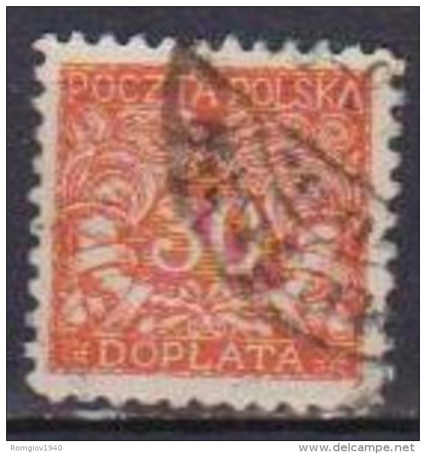 POLONIA  1919  SEGNATASSE YVERT.18  USATO VF - Segnatasse