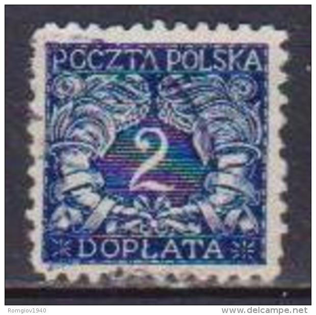 POLONIA  1919  SEGNATASSE YVERT.22  USATO VF - Segnatasse