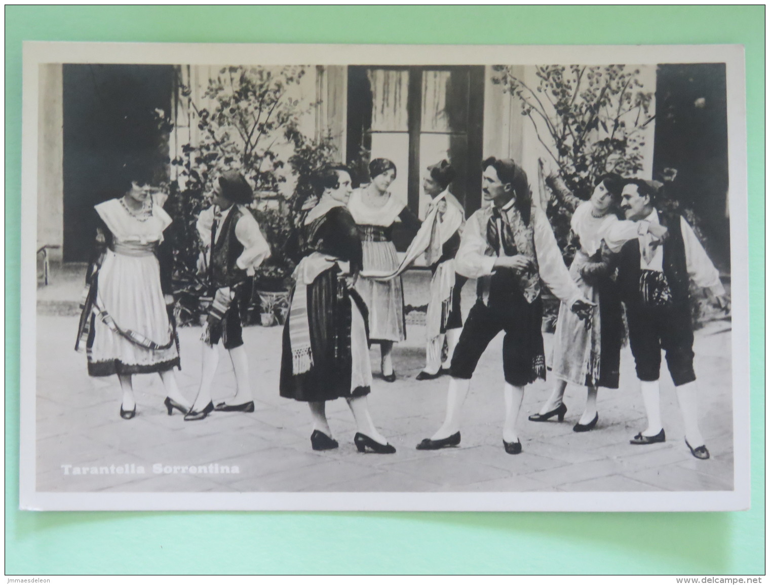 Italia Around 1920 Postcard ""Sorrento - Tgarantella - Dance"" - Other & Unclassified