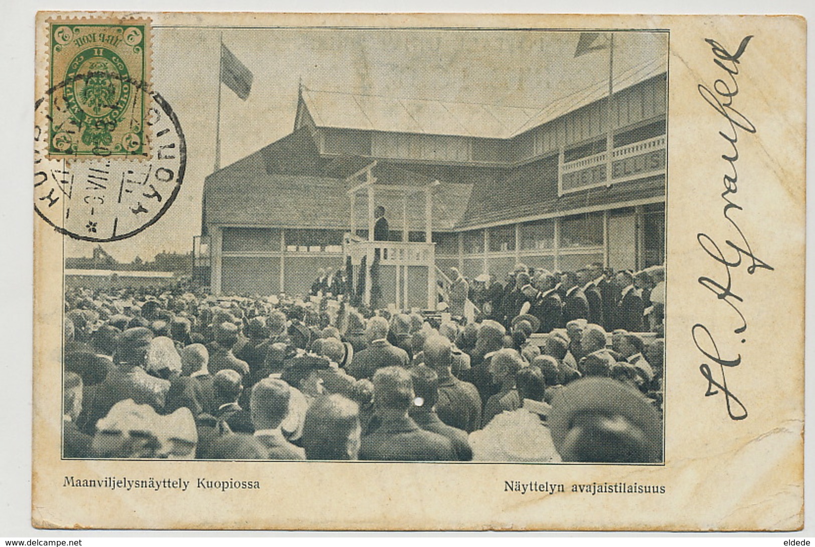 Kuopio Maanviljelysnaittely Kuopiossa Naytellyn Avajaistilaissus P.used To Cienfuegos Cuba - Finlande