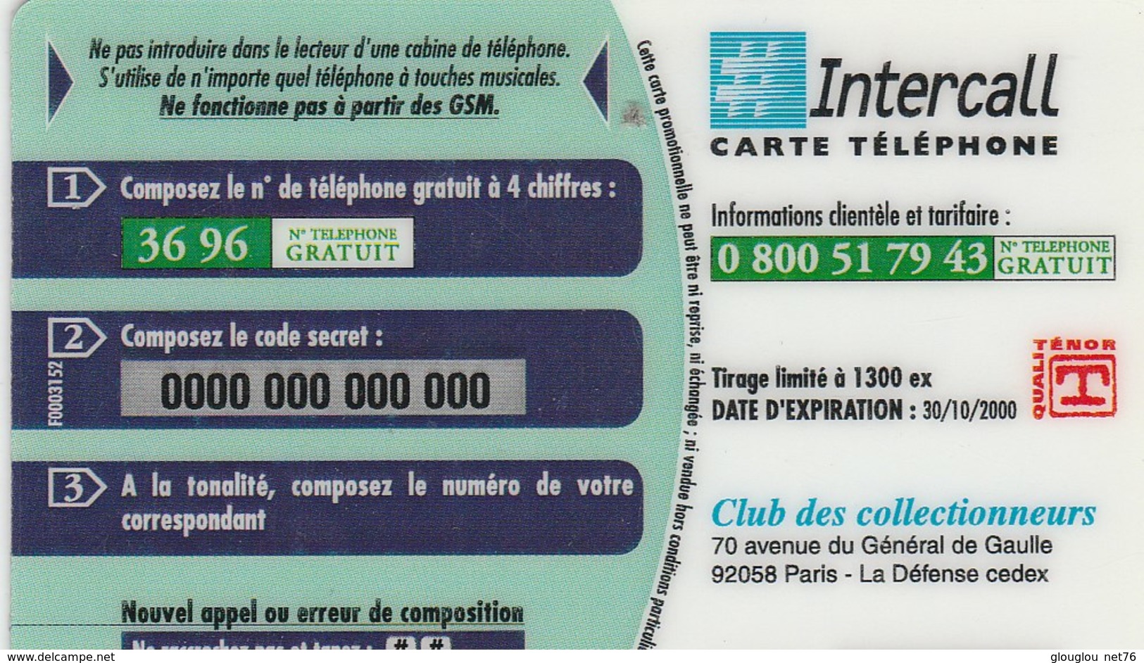 INTERCALL..2 MINUTES  TELECARTEXPO 2000 - Otros & Sin Clasificación