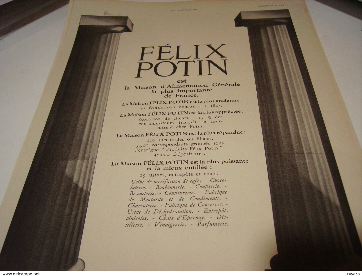 ANCIENNE  PUBLICITE LA MAISON FELIX POTIN  1941 - Affiches