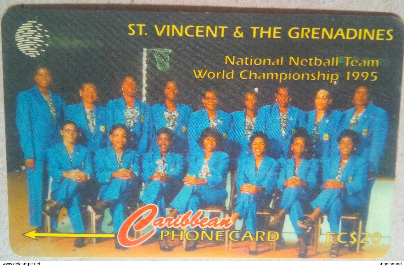 St Vincent And Grenadines Cable And Wireless 199SVDB  EC$20 " Netball Team 1995 " - St. Vincent & The Grenadines
