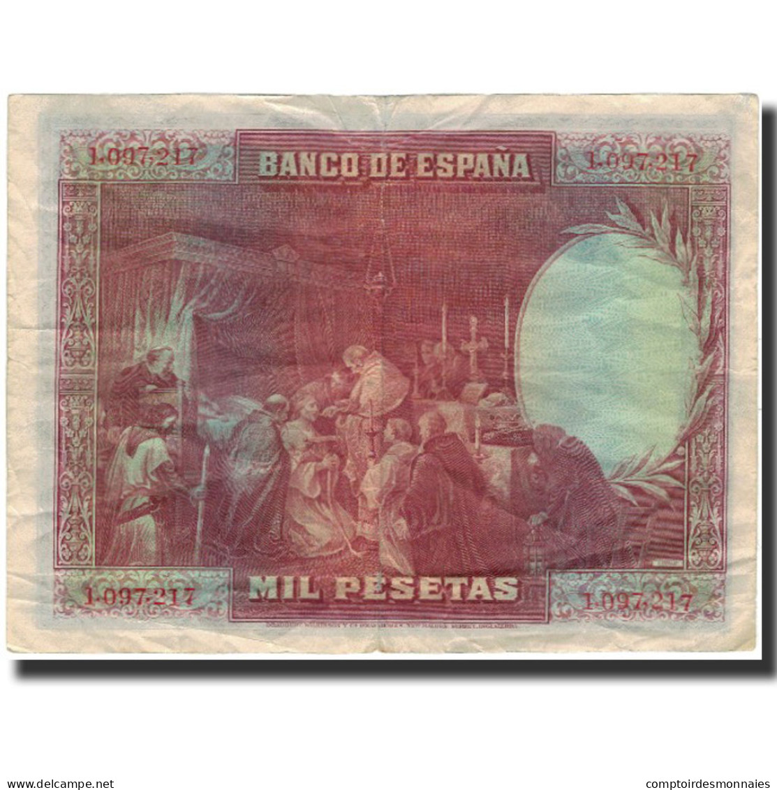 Billet, Espagne, 1000 Pesetas, 1928-08-15, KM:78a, TTB - 1000 Pesetas