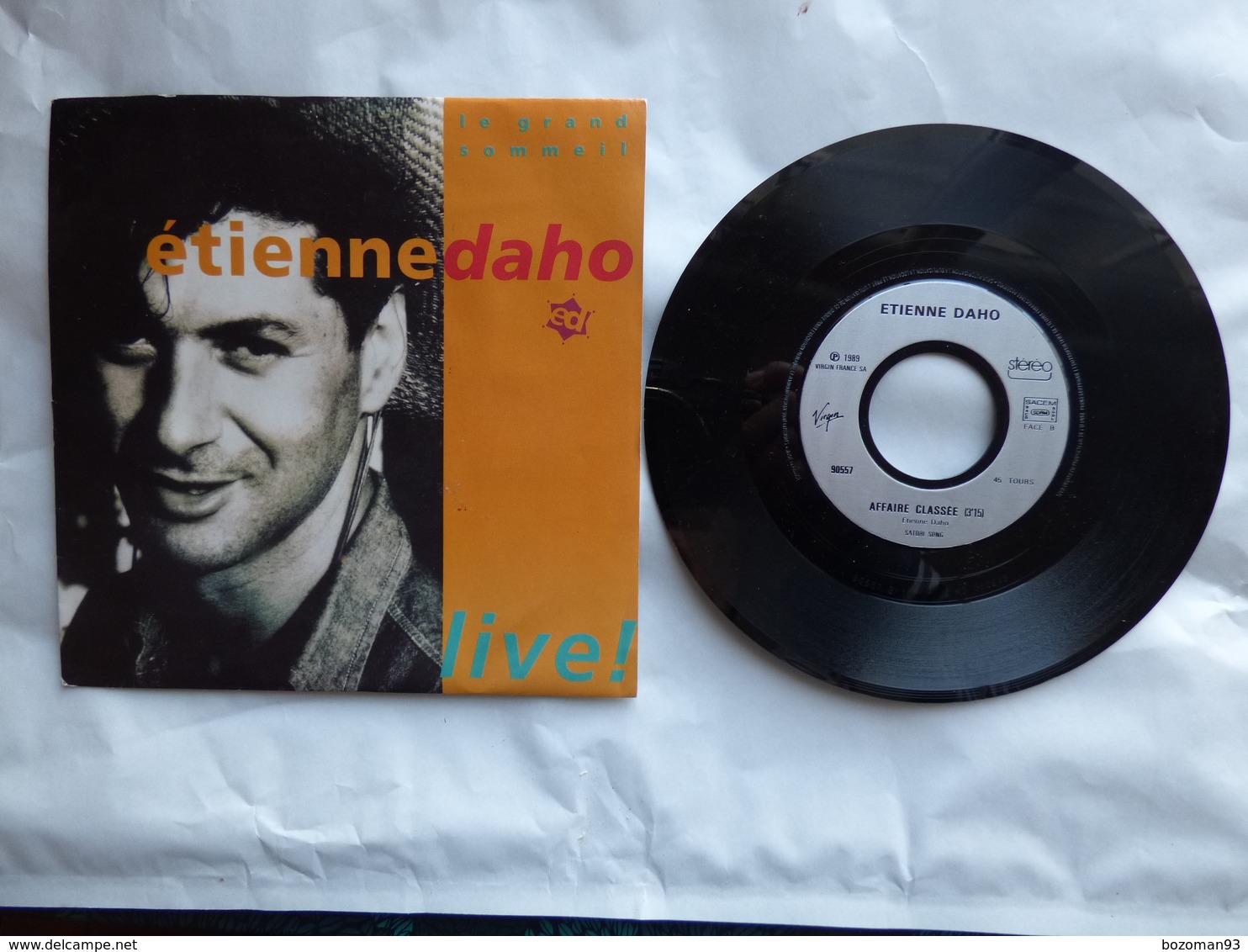 EP 45 T ETIENNE DAHO LABEL  VIRGIN  90557  LE GRAND SOMMEIL - Disco, Pop