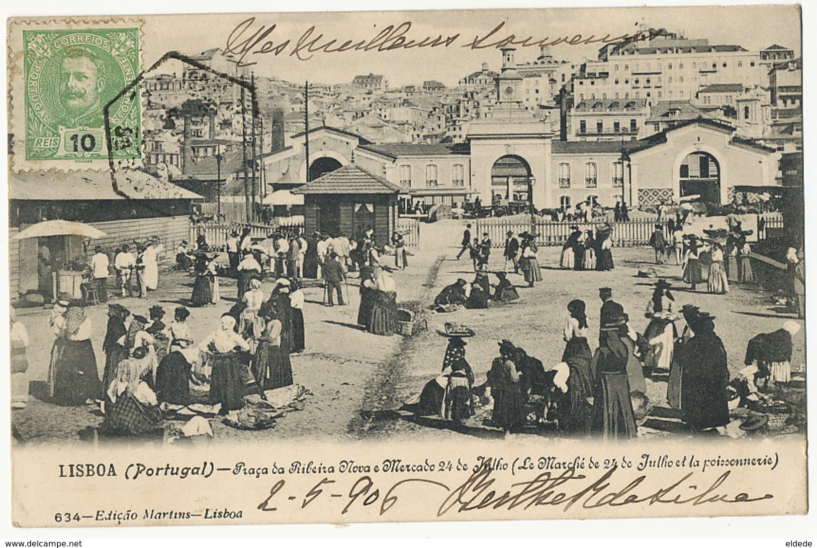 Praça Da Ribeira Nova Lisboa Y Mercado . Le Marché Et La Poissonnerie - Lisboa