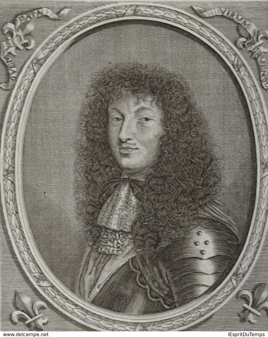 Portret - Louis XIV - Ca 1670 - Estampes & Gravures