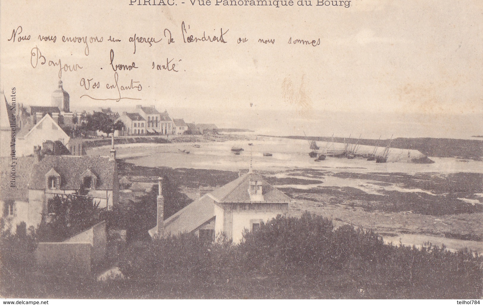 PIRIAC  -  VUE PANORAMIQUE DU BOURG - Piriac Sur Mer