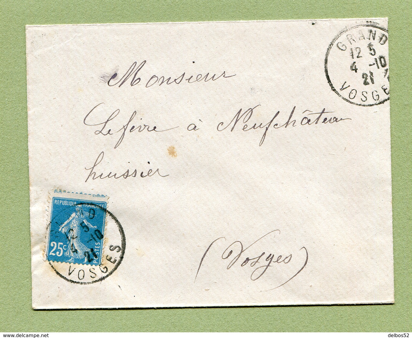 GRAND  (88) Sur SEMEUSE N° 140 ( VARIETE : Signature En Haut ) - Used Stamps