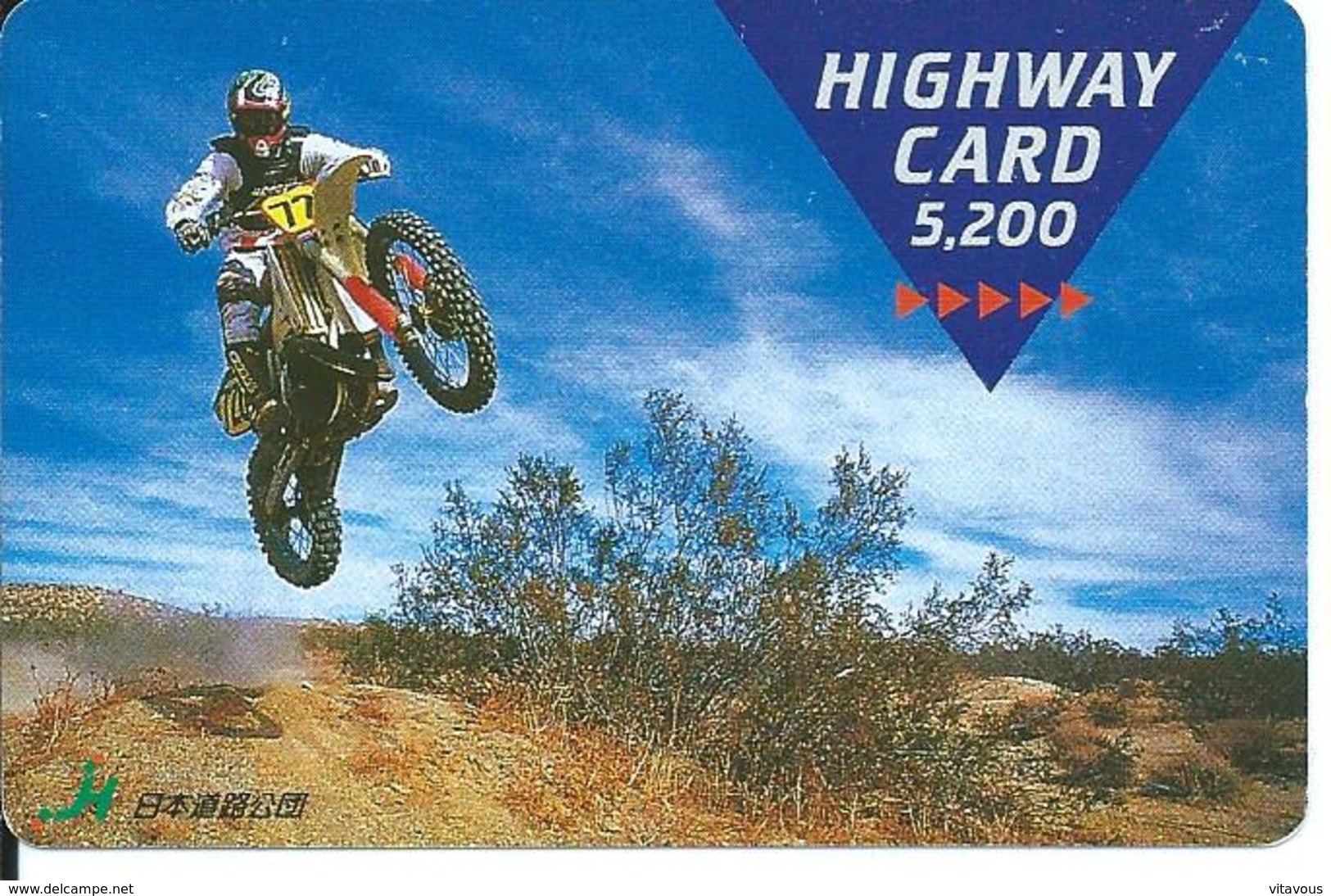 Carte Prépayée Japon Moto Trial Sport  (D 301) - Japan