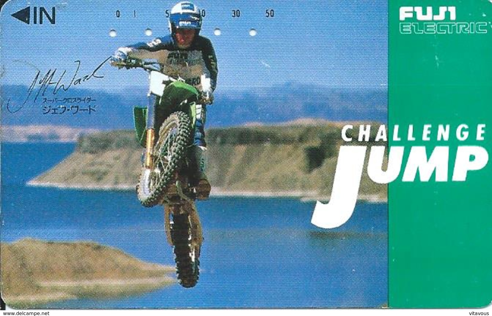 Télécarte Japon Moto Trial Challenge JUMP Sport  Phonecard (D 302) - Japan