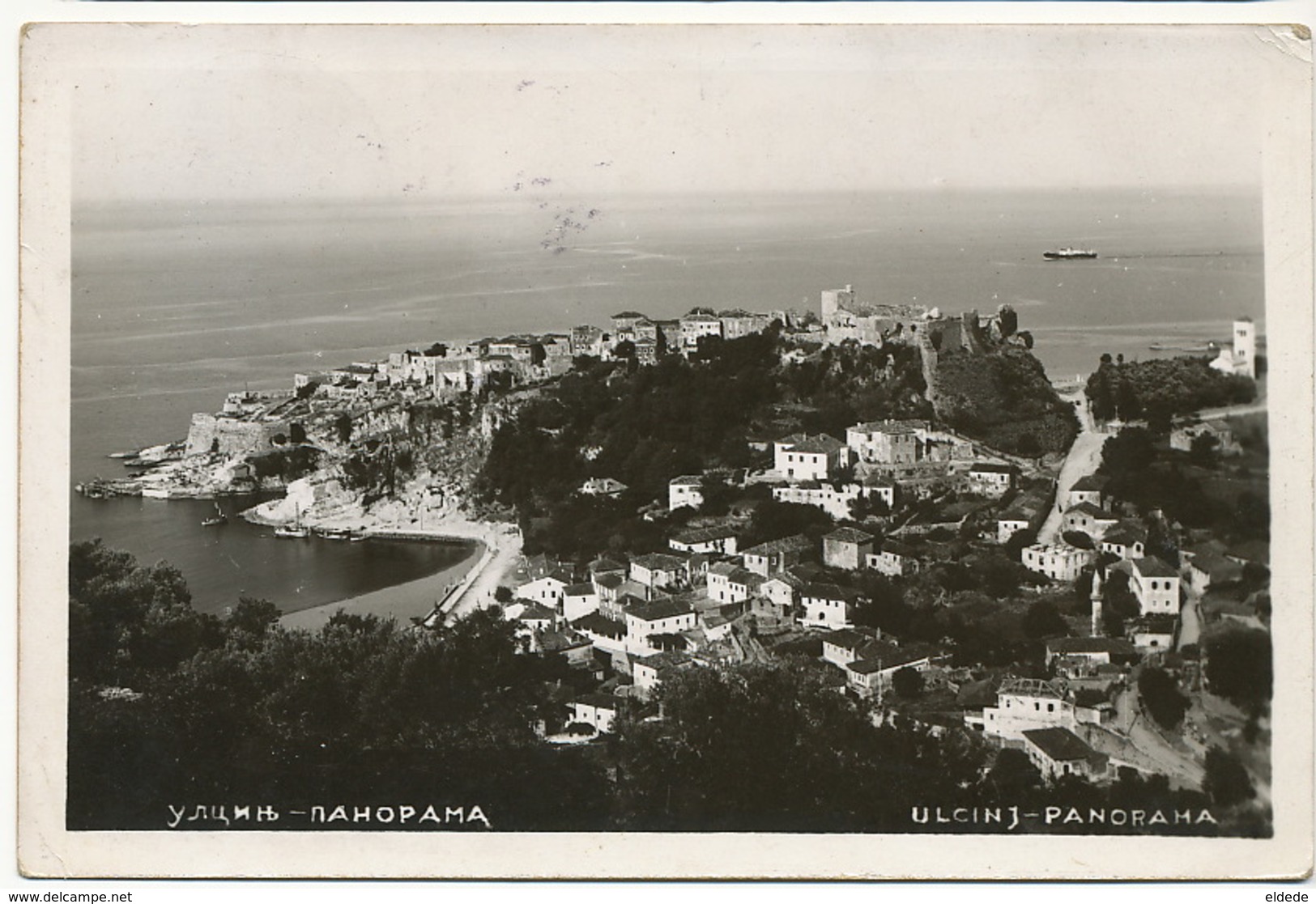 Real Photo Ulcinj Panorama Postally Used Dubrovnik - Montenegro