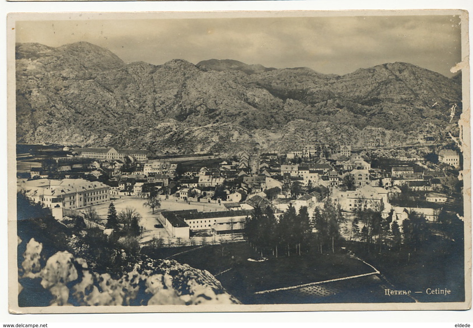 Real Photo Cetinje Postally Used - Montenegro