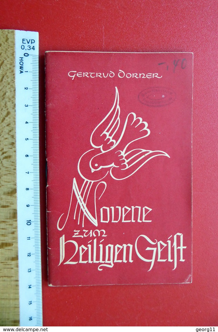 Novene Zum Heiligen Geist - Gertrud Dorner - 1954 - Kleines Heft - Kirche - Religion - Religion &  Esoterik