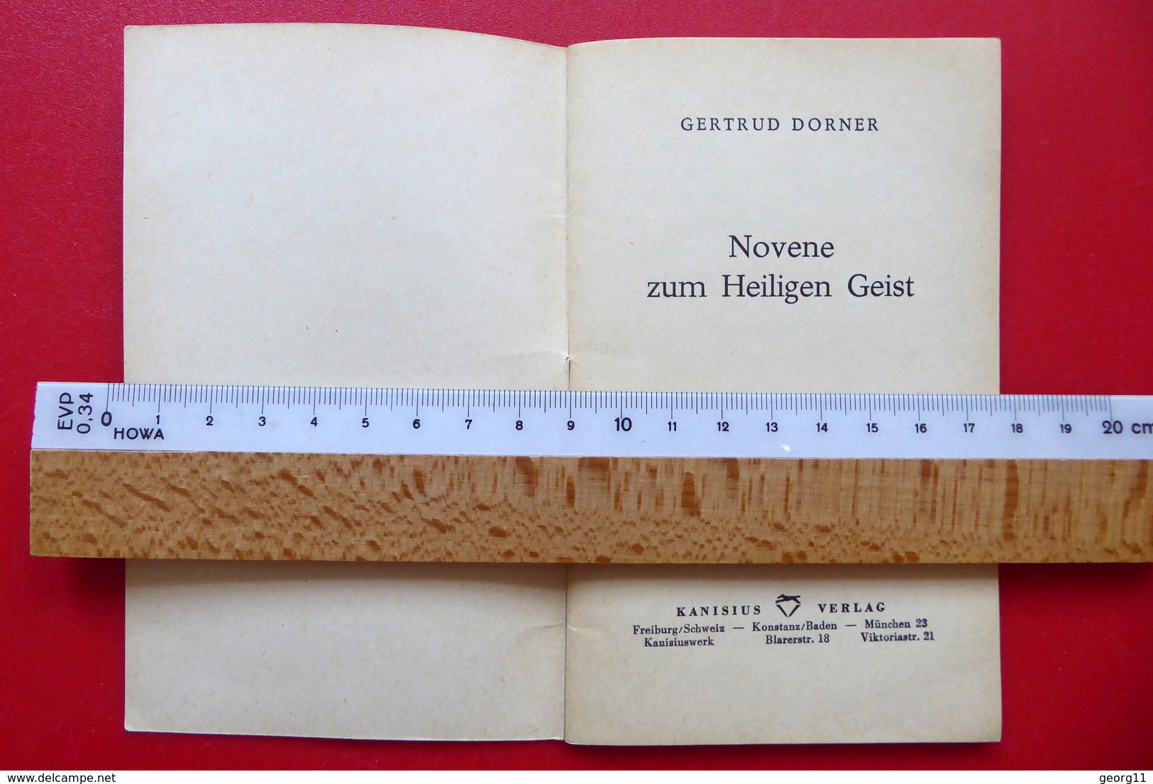 Novene Zum Heiligen Geist - Gertrud Dorner - 1954 - Kleines Heft - Kirche - Religion - Religion &  Esoterik