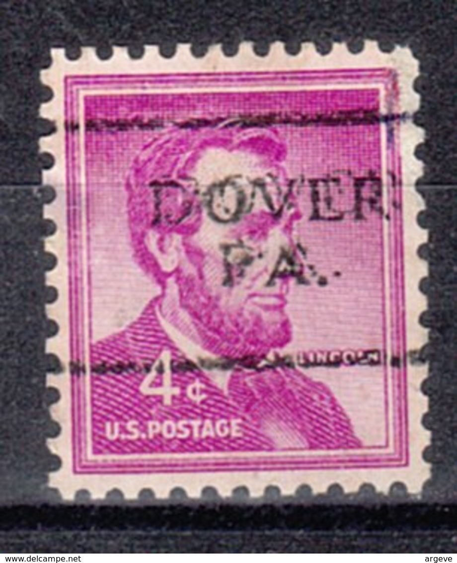 USA Precancel Vorausentwertung Preo, Locals Pennsylvania, Dover 701 - Preobliterati