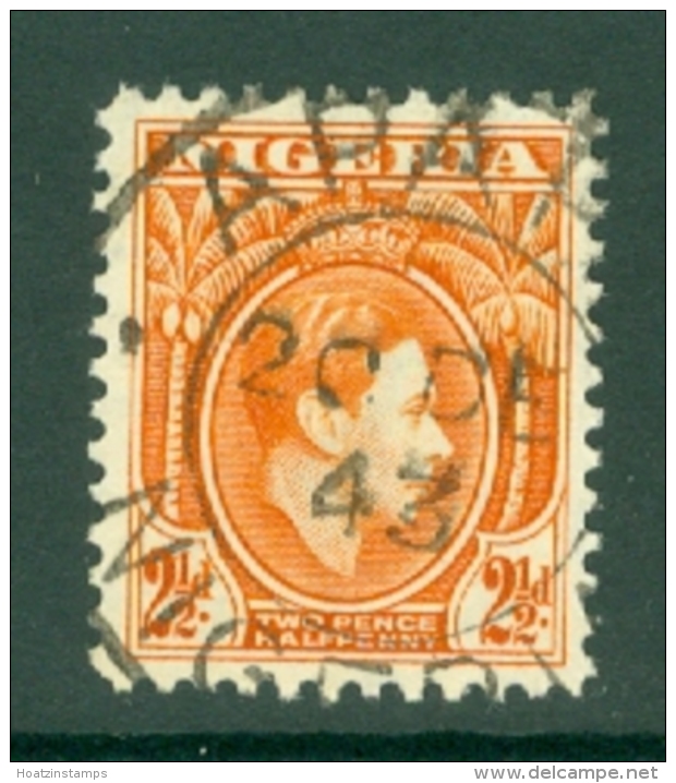 Nigeria: 1938/51   KGVI    SG52b    2&frac12;d       Used - Nigeria (...-1960)