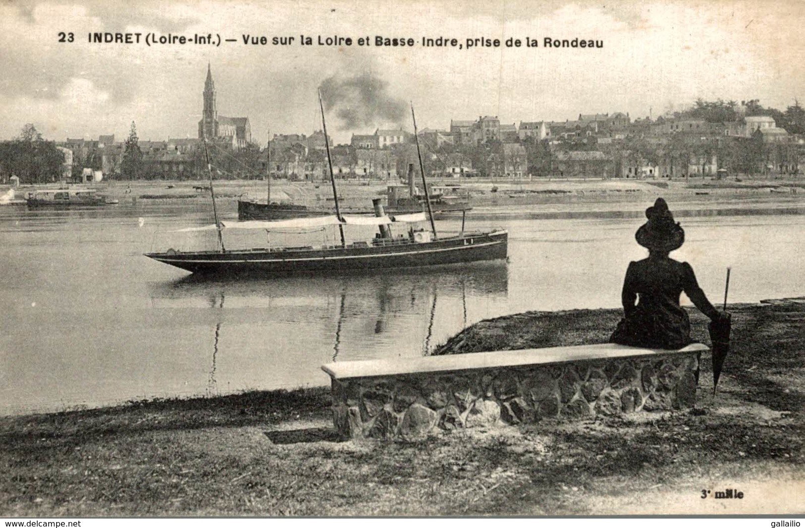 INDRET VUE SUR LA LOIRE ET BASSE INDRE PRISE DE LA RONDEAU - Otros & Sin Clasificación