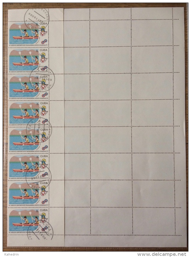 Cuba 1990, Sport Canoe Kano Kanu Canoe Canoa , Compleet Sheet (o) - Kanu