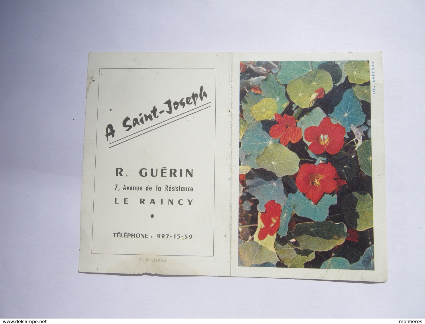 Calendrier De Poche 1963 A Saint Joseph Le Raincy ( Seine Saint Denis ) R. GUERIN 7 Av. De La Résistance - Artesanos