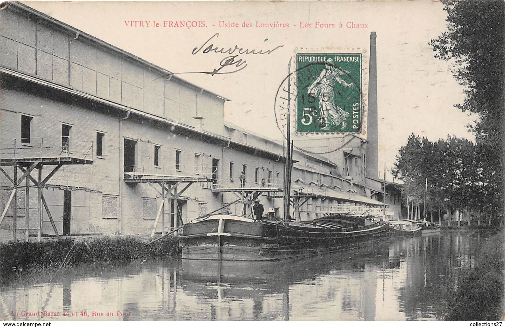 51-VITRY-LE-FRANCOIS- USINE DES LOUVIERES- LES FOURS A CHAUX - Vitry-le-François