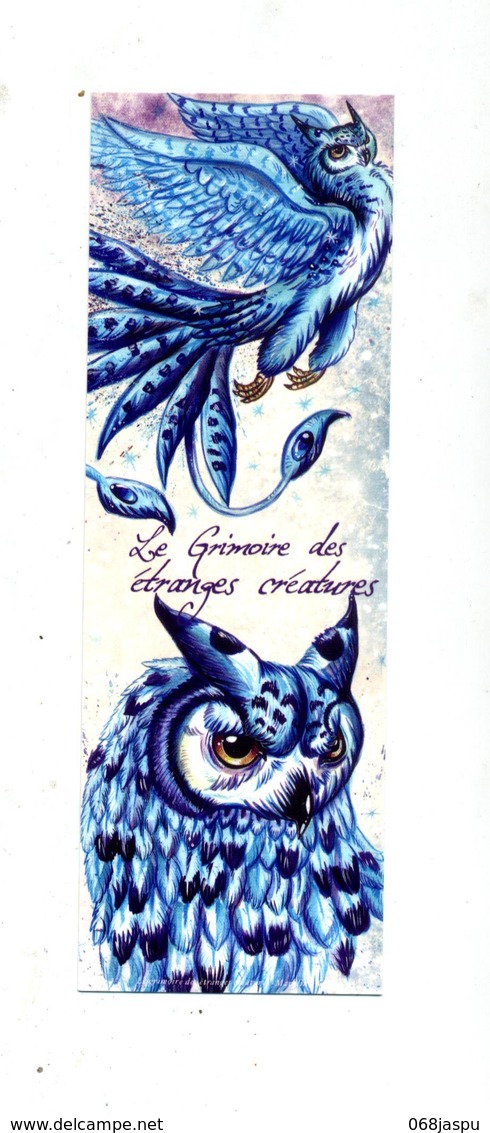 Marque Page Grimoire Etrages Creatures Hibou - Marque-Pages