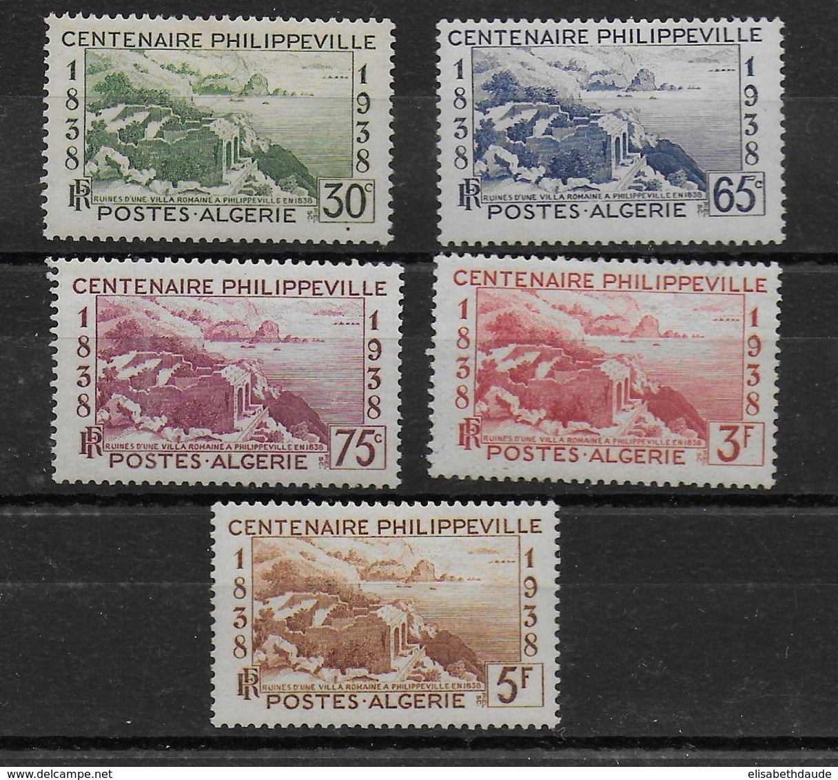 ALGERIE - YT N° 142/146 * - CHARNIERE LEGERE - COTE = 16 EUR. - Unused Stamps