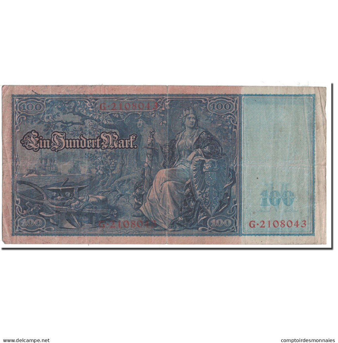 Billet, Allemagne, 100 Mark, 1910, 1910-04-21, KM:42, TB - 100 Mark