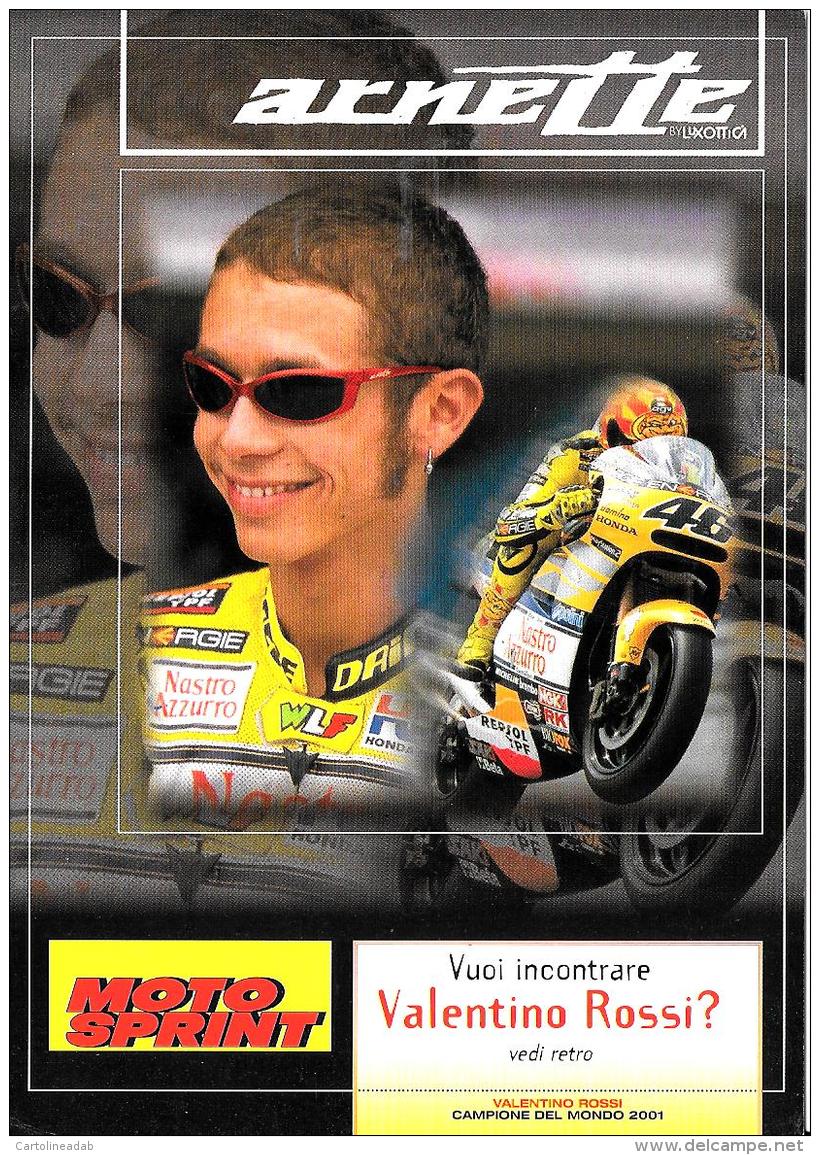 [MD1376] CPM - VALENTINO ROSSI - MOTOR SPRINT - ARNETTE BY LUXOTTICA - Non Viaggiata - Motociclismo