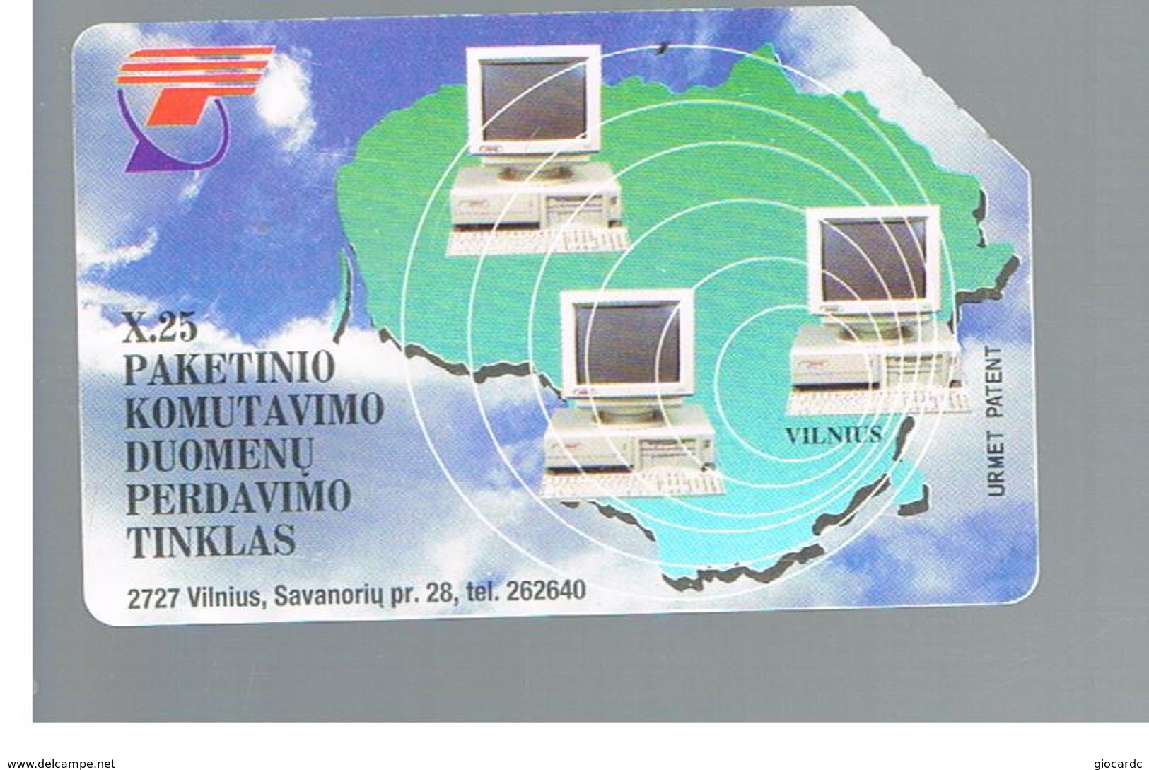 LITUANIA (LITHUANIA) -  1996  COMPUTERS              - USED - RIF. 10631 - Pubblicitari