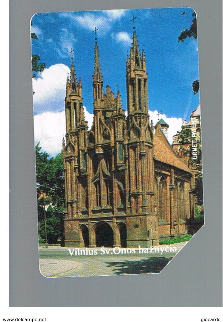 LITUANIA (LITHUANIA) -  1995 VILNIUS ST. ANNA CHURCH   - USED - RIF. 10645 - Ontwikkeling