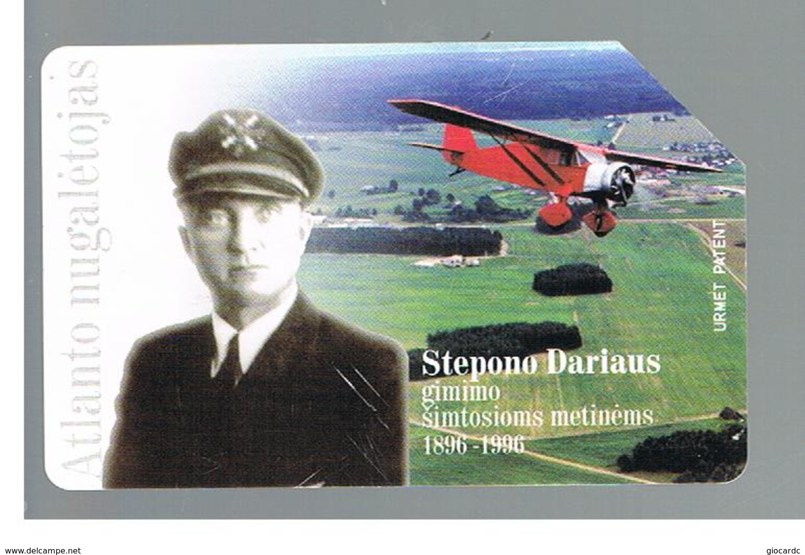 LITUANIA (LITHUANIA) -  1996 S. DARIAUS, PLANE   - USED - RIF. 10647 - Aerei