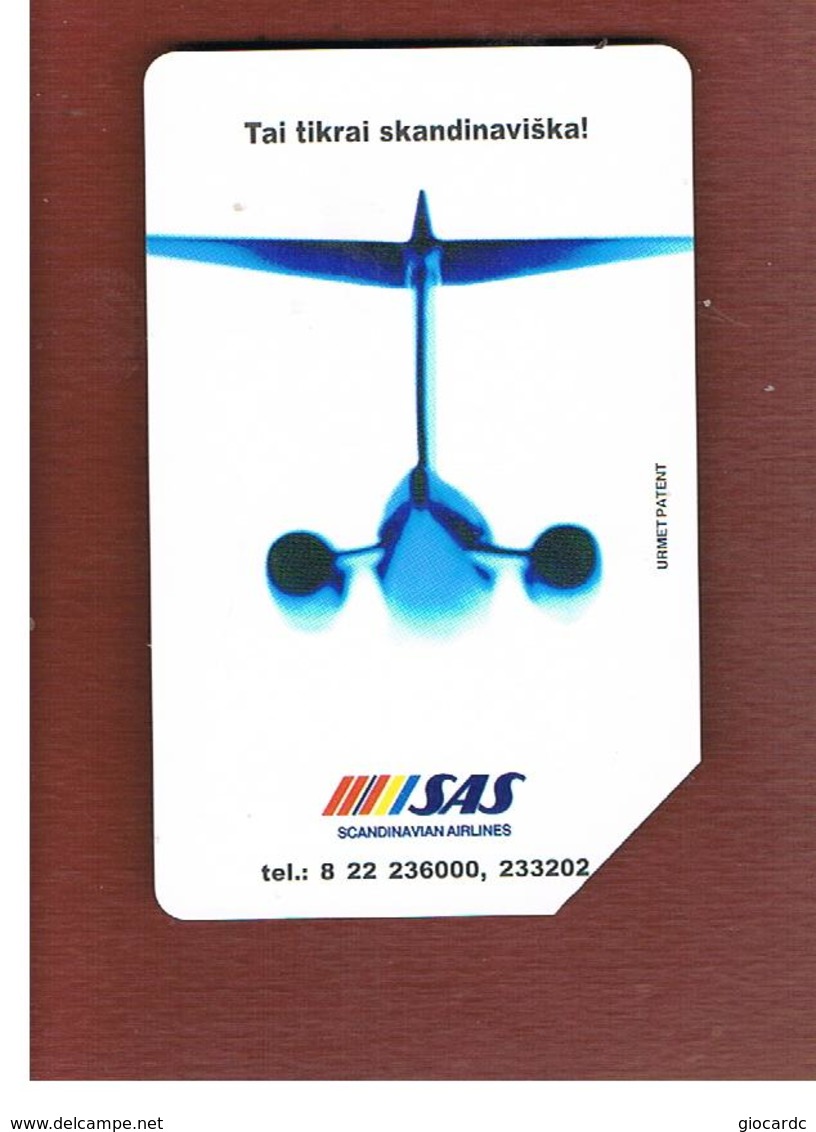 LITUANIA (LITHUANIA) -  1997 SAS  SCANDINAVIAN AIRLINES   - USED - RIF. 10659 - Lituania