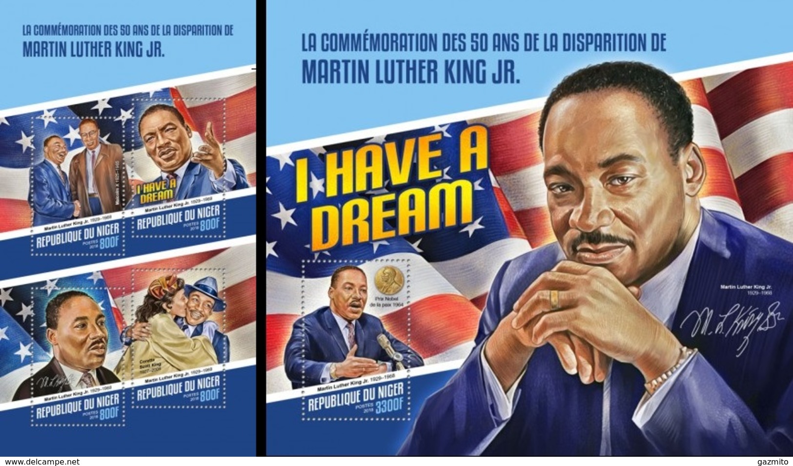 Niger 2018, Martin Luther King, 4val In BF+BF - Martin Luther King