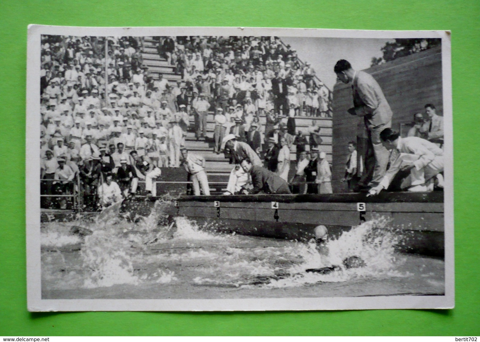 Image 120 X 80 - JEUX OLYMPIQUES 1932 - NATATION - 100m Nage - MIYAZAKI ( JAPON)  Voir Détails Au Verso - Zwemmen