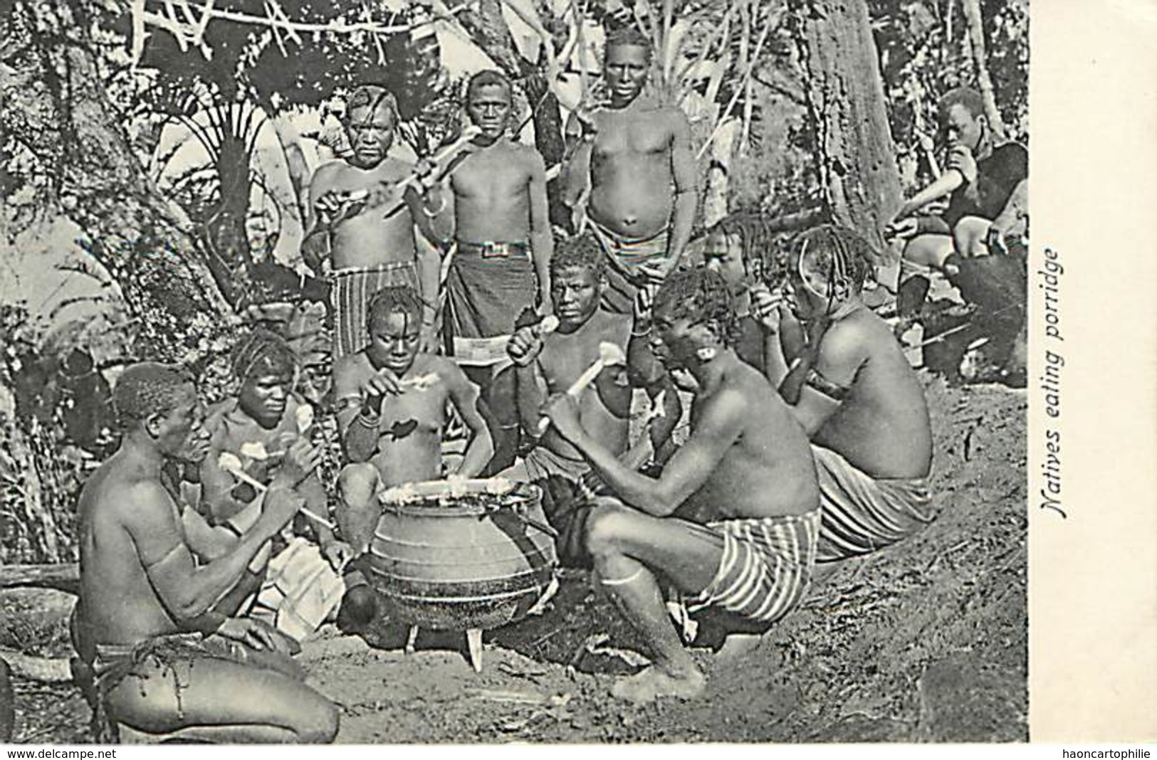 Natives Eating Porridge - Afrique Du Sud