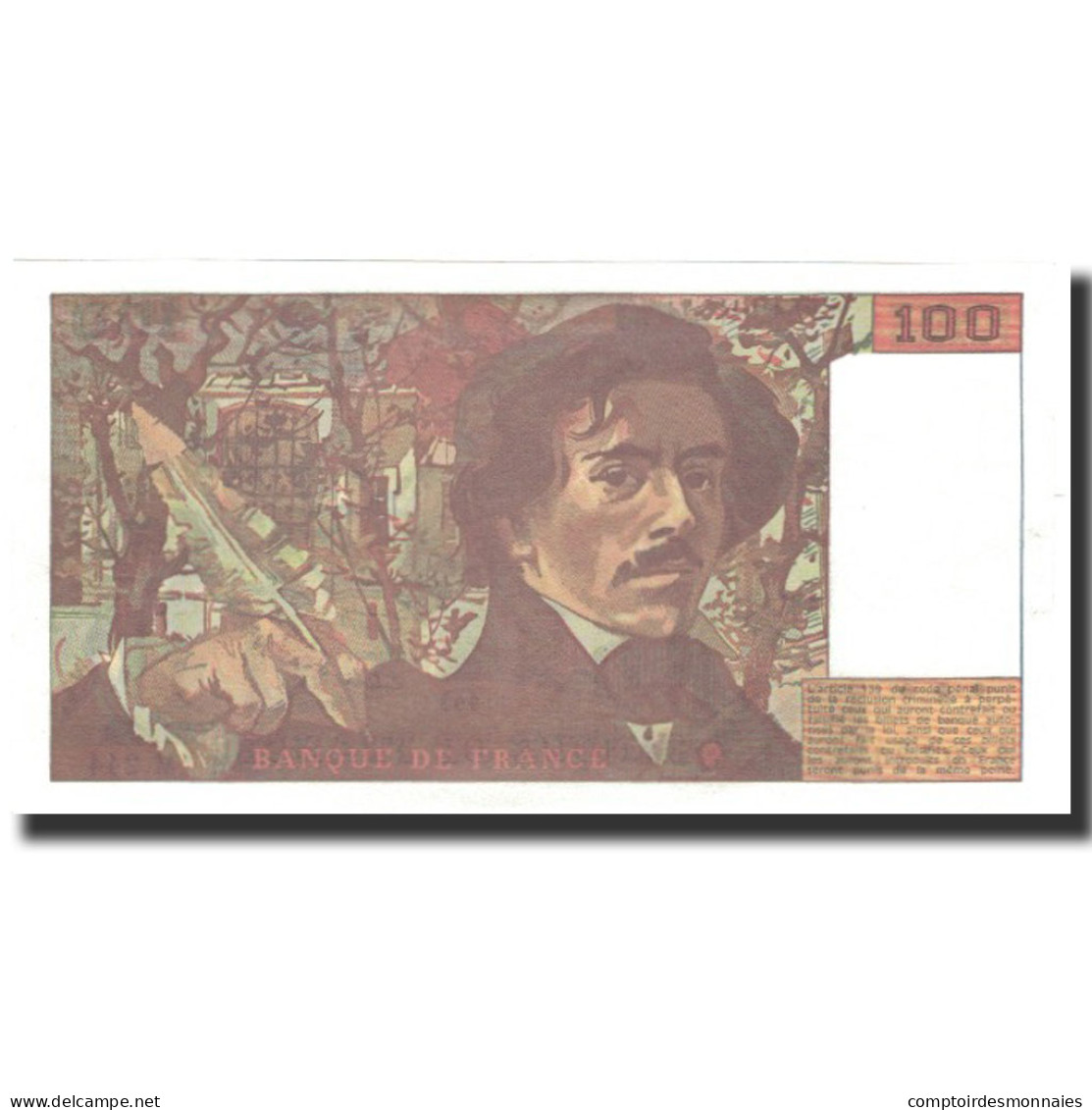 France, 100 Francs, 100 F 1978-1995 ''Delacroix'', 1993, SPL+, Fayette:69bis.8 - 100 F 1978-1995 ''Delacroix''