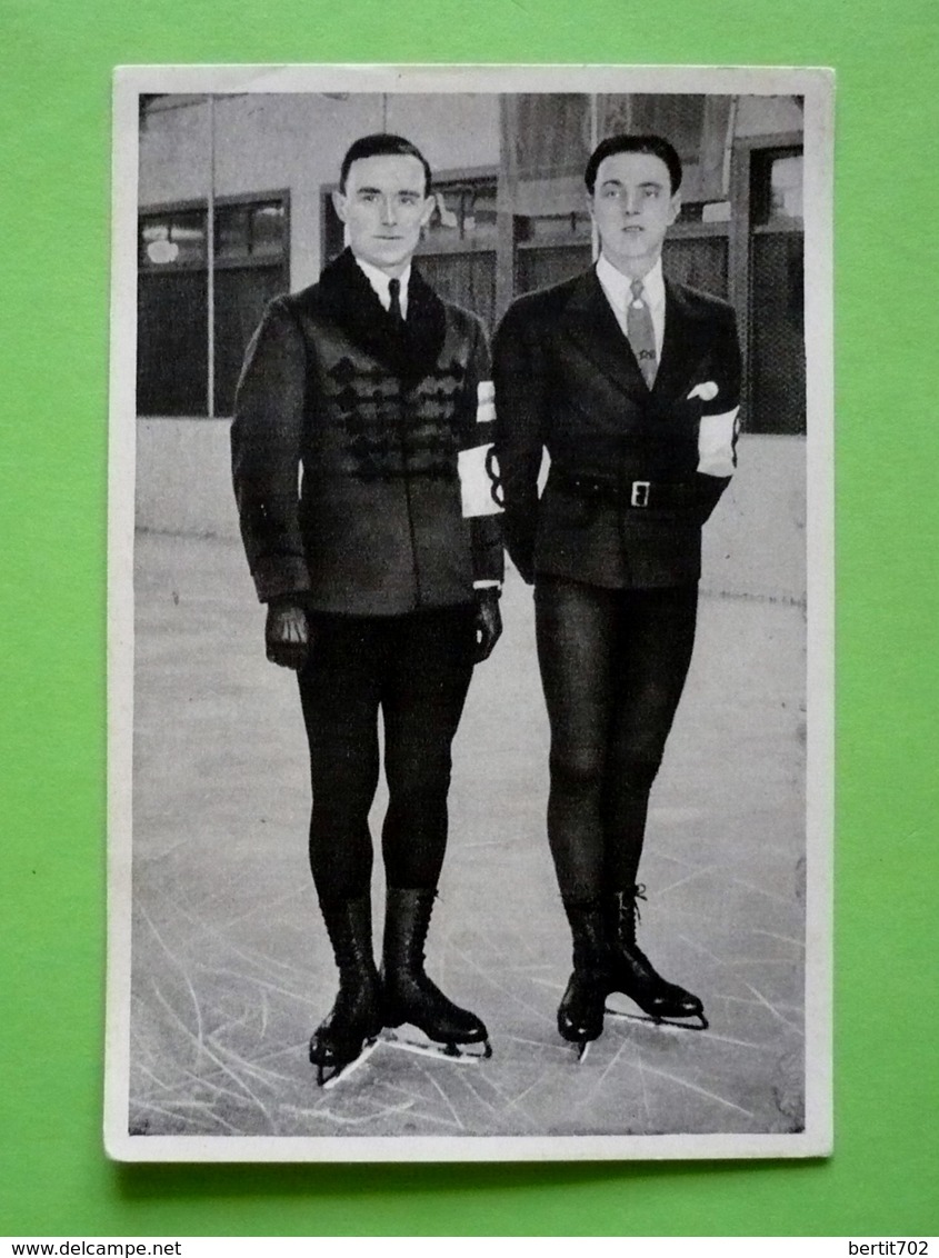Image 120 X 80 - JEUX OLYMPIQUES 1932 - PATINAGE ARTISTIQUE - Médaillés D'or Et D'argent    - Voir Détails Au Verso - Pattinaggio Artistico