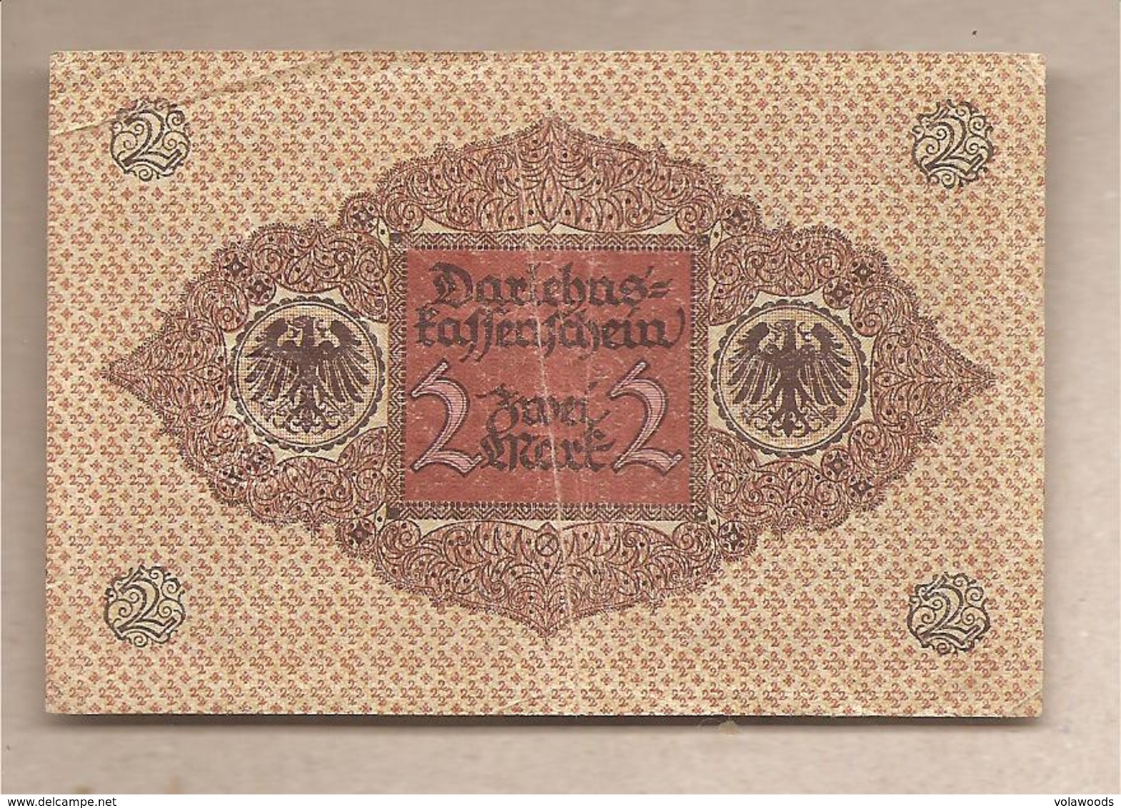 Germania Ufficio Del Debito Nazionale - Banconota Circolata Da 2 Marchi P-60 - 1920 - Bestuur Voor Schulden