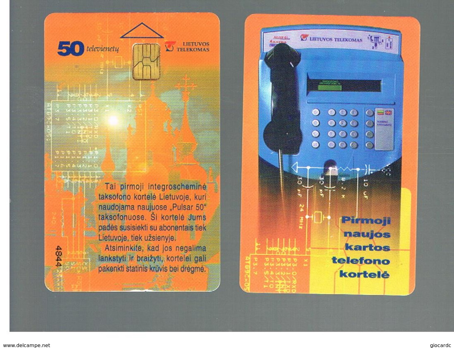 LITUANIA (LITHUANIA) -  1997 FIRST CHIP CARD 50   - USED - RIF. 10689 - Lituania