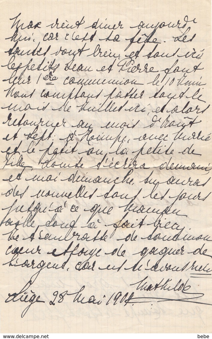 N° 76 SUR LETTRE AVEC COURRIERS POUR L'ANGLETERRE - 1905 Grosse Barbe