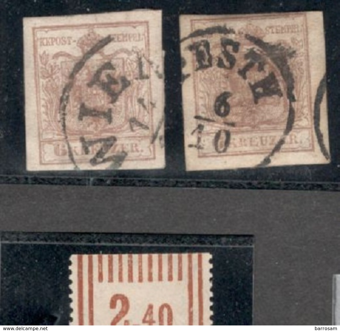 Austria1850:Michel4x(2)with Wide Margins With WIEN And PESTH Cancellations - Used Stamps