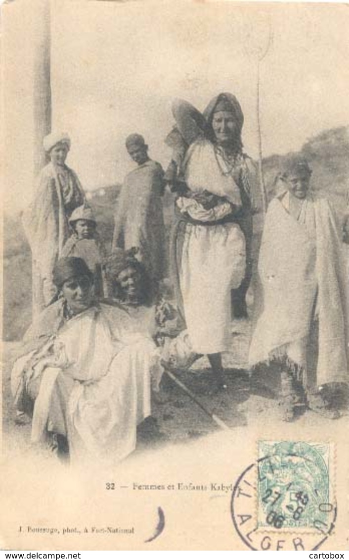 Algerie, Femmes Et Enfants Kabyles - Beroepen