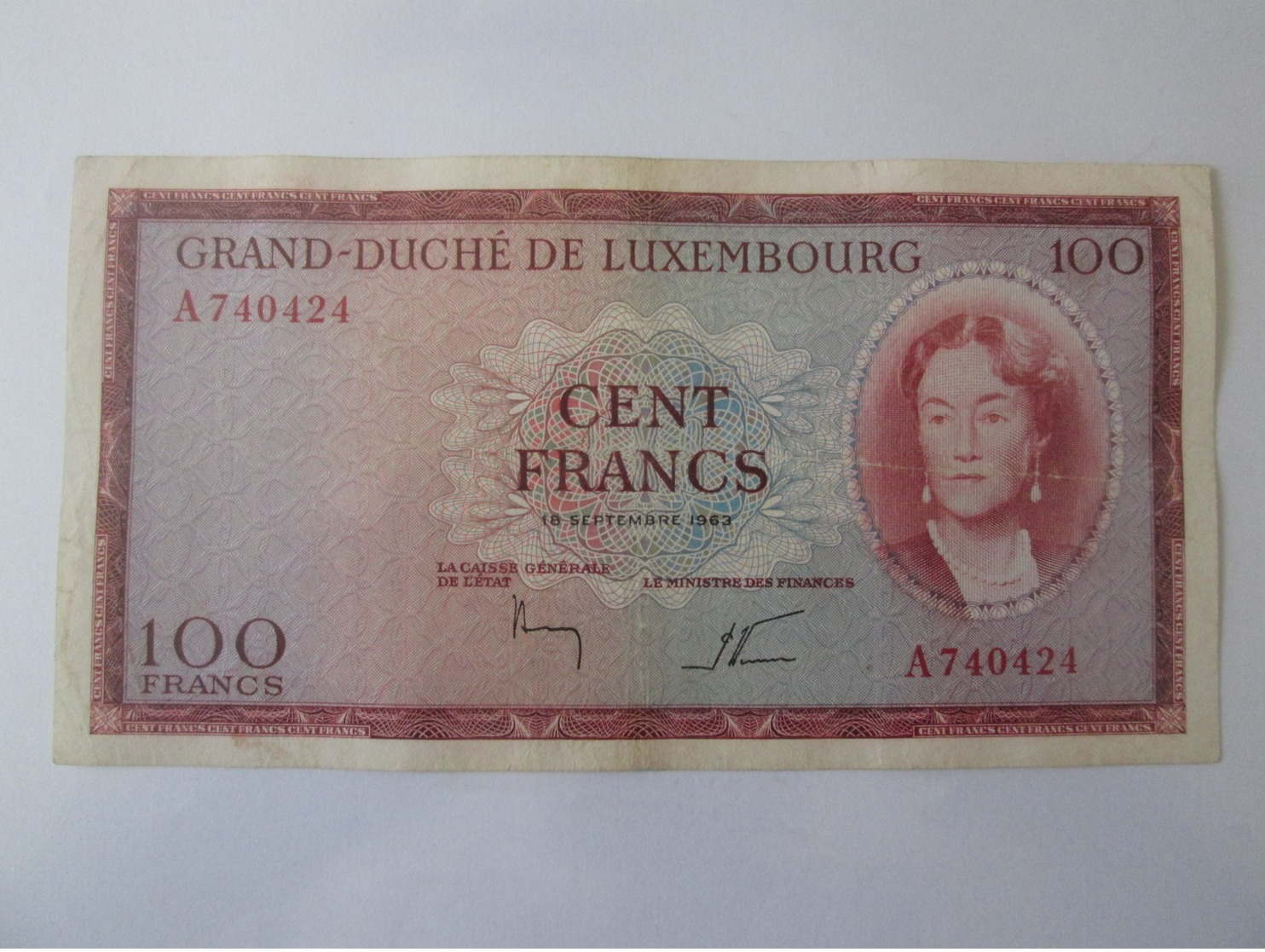 Luxembourg 100 Francs 1963 Banknote - Luxemburg