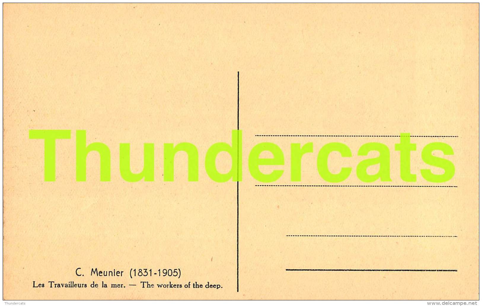 CPA CONSTANTIN C MEUNIER ( 1831 - 1905 ) LES TRAVAILLEURS DE LA MER - Musées